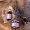 Lawendowy zestaw prezentowy, 2 produkty (syrop lawendowy 180 ml + olejek 100 ml)
